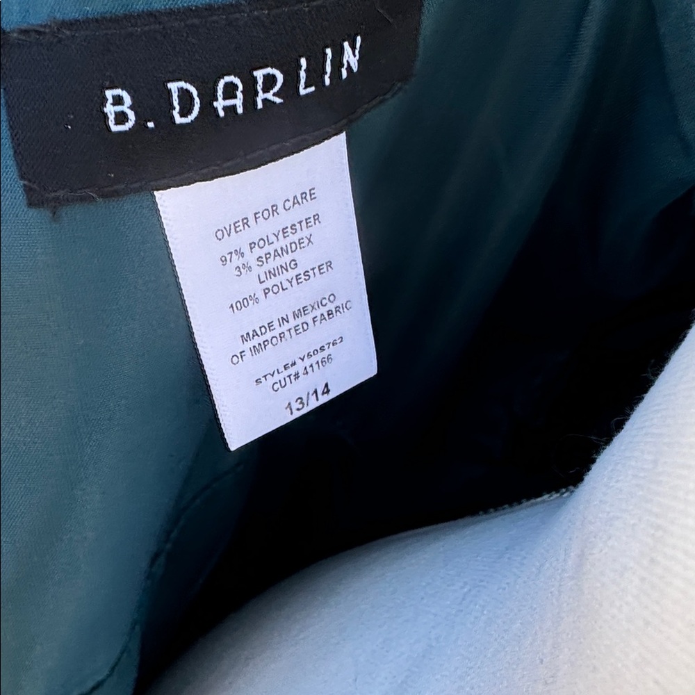 B Darlin Elegant Teal Maxi Dress - Picture 5 of 5
